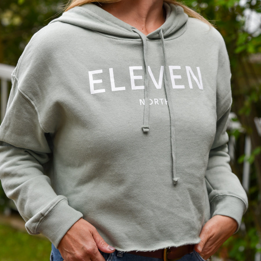 Eleven North | Crop Hooded Sweatshirt
